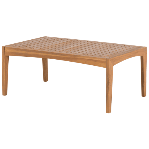 Conjunto de jardim com mesa 7 lugares PATAJA Madeira de Acácia certificada Castanho claro