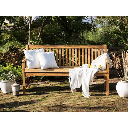 Banco de jardim VIVARA 160 cm Madeira de Acácia certificada Castanho claro