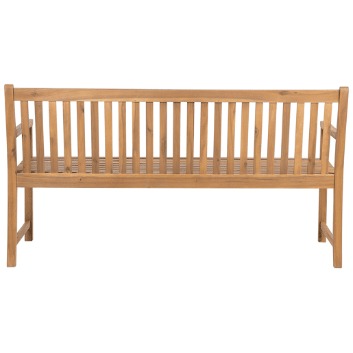 Banco de jardim VIVARA 160 cm Madeira de Acácia certificada Castanho claro