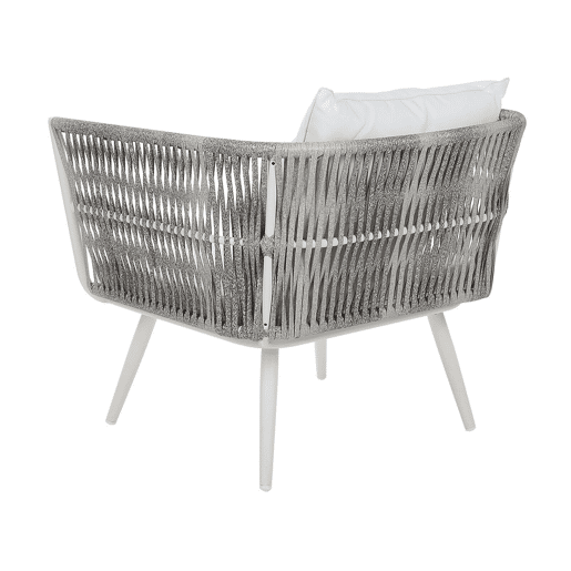 Conjunto de jardim com mesa 4 lugares RAGUSA Branco creme