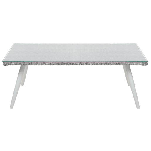 Conjunto de jardim com mesa 4 lugares RAGUSA Branco creme