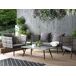 Beliani Conjunto de jardín Ratán sintético RAGUSA Beliani Conjunto de jardín Ratán sintético RAGUSA Blanco/ Beige