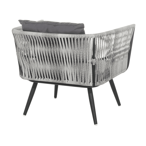 Conjunto de jardim com mesa 4 lugares RAGUSA Cinzento