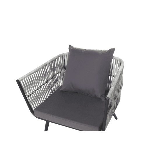 Conjunto de jardim com mesa 4 lugares RAGUSA Cinzento