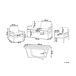 Beliani Conjunto de jardín Aluminio DELIA Beliani Conjunto de jardín Aluminio DELIA Gris Oscuro
