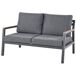 Beliani Conjunto de jardín Aluminio DELIA Beliani Conjunto de jardín Aluminio DELIA Gris Oscuro