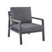 Beliani Conjunto de jardín Aluminio DELIA Beliani Conjunto de jardín Aluminio DELIA Gris Oscuro