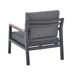 Beliani Conjunto de jardín Aluminio DELIA Beliani Conjunto de jardín Aluminio DELIA Gris Oscuro