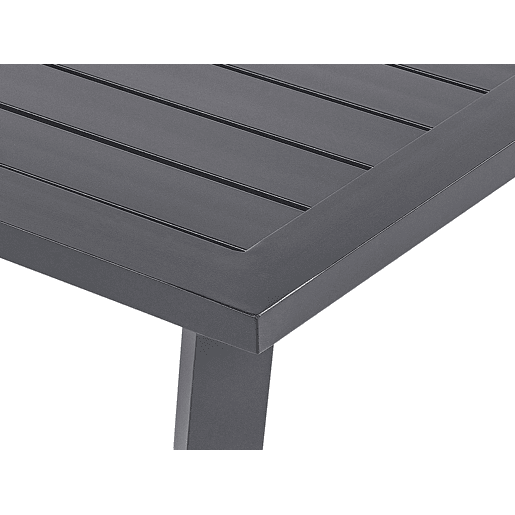 Conjunto de jardim com mesa 4 lugares DELIA Metal Cinzento