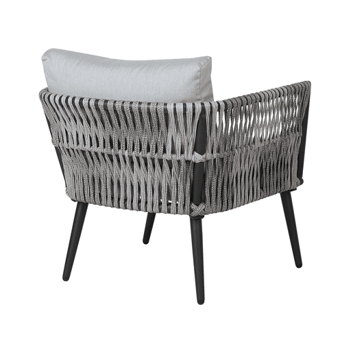 Conjunto de jardim com mesa 4 lugares PREVEZA Cinzento