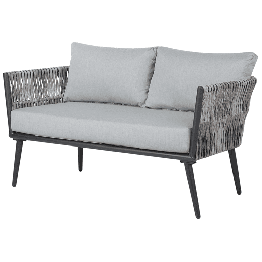 Conjunto de jardim com mesa 4 lugares PREVEZA Cinzento