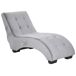 Beliani Chaise longue Terciopelo SIMORRE Beliani Chaise longue Terciopelo SIMORRE Gris Claro