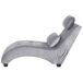 Beliani Chaise longue Terciopelo SIMORRE Beliani Chaise longue Terciopelo SIMORRE Gris Claro