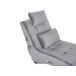 Beliani Chaise longue Terciopelo SIMORRE Beliani Chaise longue Terciopelo SIMORRE Gris Claro