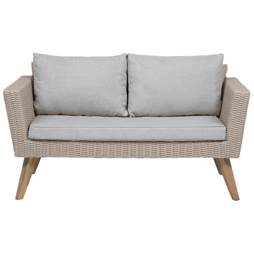 Conjunto de jardim com mesa 4 lugares VITTORIA Cinzento