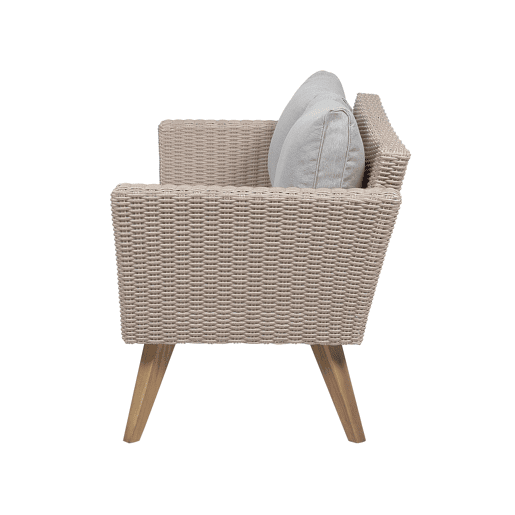 Conjunto de jardim com mesa 4 lugares VITTORIA Cinzento