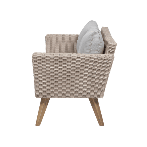 Conjunto de jardim com mesa 4 lugares VITTORIA Cinzento