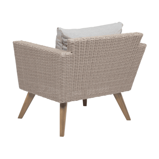 Conjunto de jardim com mesa 4 lugares VITTORIA Cinzento
