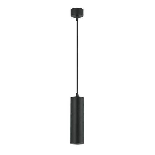 pendente de alumínio preto série drach 6cm