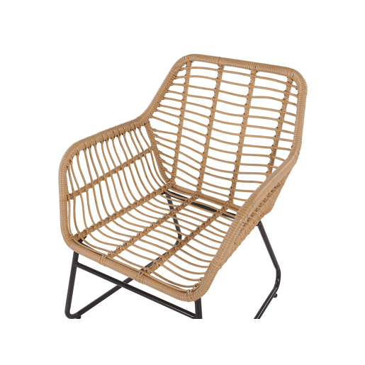 Conjunto de jardim com mesa 4 lugares MINORI Creme