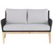 Beliani Conjunto de jardín Madera de acacia MERANO Beliani Conjunto de jardín Madera de acacia MERANO Gris Claro