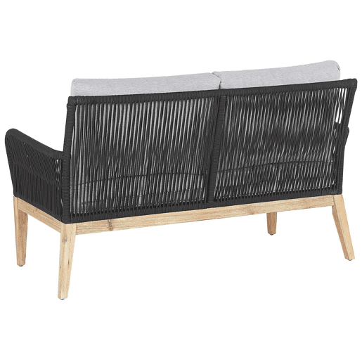 Beliani Conjunto lounge Madeira de acácia MERANO