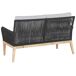 Beliani Conjunto de jardín Madera de acacia MERANO Beliani Conjunto de jardín Madera de acacia MERANO Gris Claro