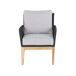 Beliani Conjunto de jardín Madera de acacia MERANO Beliani Conjunto de jardín Madera de acacia MERANO Gris Claro