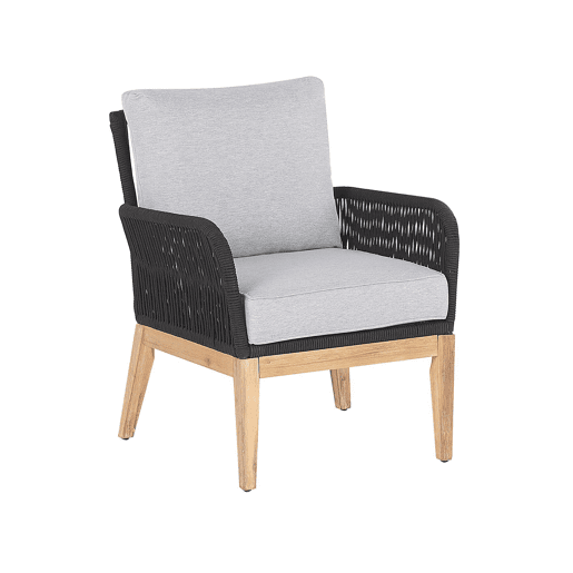Beliani Conjunto lounge Madeira de acácia MERANO