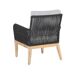 Beliani Conjunto de jardín Madera de acacia MERANO Beliani Conjunto de jardín Madera de acacia MERANO Gris Claro
