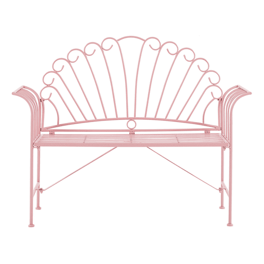 Banco de jardim CAVINIA 125 cm Metal Rosa