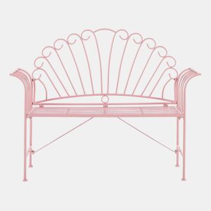 Banco de jardim CAVINIA 125 cm Metal Rosa
