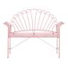 Beliani Banco Hierro Cavinia 125x46 Beliani Banco Hierro Cavinia 125x46 Rosa