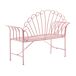 Beliani Banco Hierro Cavinia 125x46 Beliani Banco Hierro Cavinia 125x46 Rosa