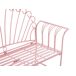 Beliani Banco Hierro Cavinia 125x46 Beliani Banco Hierro Cavinia 125x46 Rosa