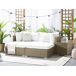 Beliani Conjunto de jardín Ratán sintético NOTO Beliani Conjunto de jardín Ratán sintético NOTO Blanco/ Beige
