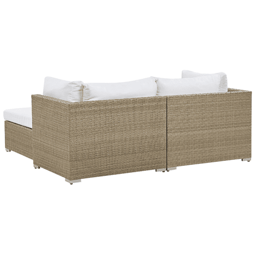 Conjunto de jardim com mesa 2 lugares NOTO Castanho claro