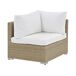 Beliani Conjunto de jardín Ratán sintético NOTO Beliani Conjunto de jardín Ratán sintético NOTO Blanco/ Beige