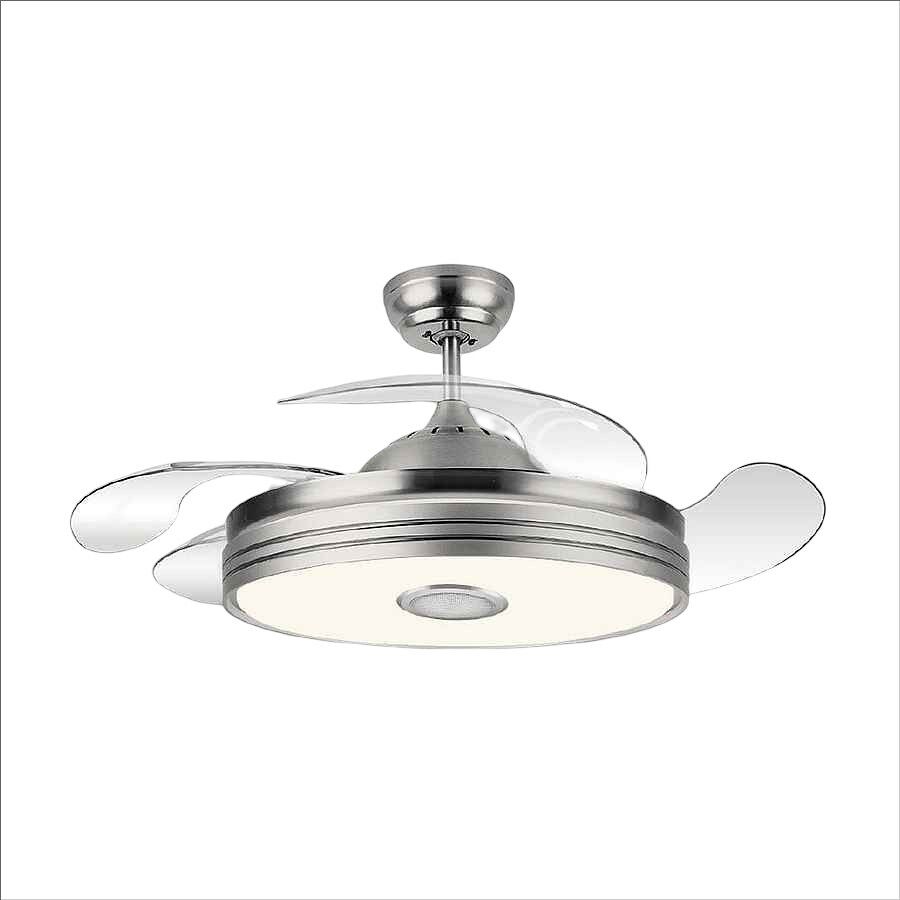 Ventilador De Techo Dc Matanuska Niquel 108cm Led Cct Regulable Control Remoto Con Tempori