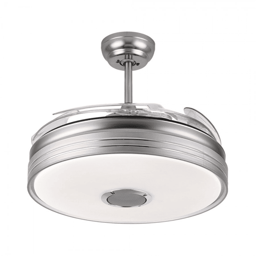 ventilador de tecto cor de níquel série metal matanuska 108cm