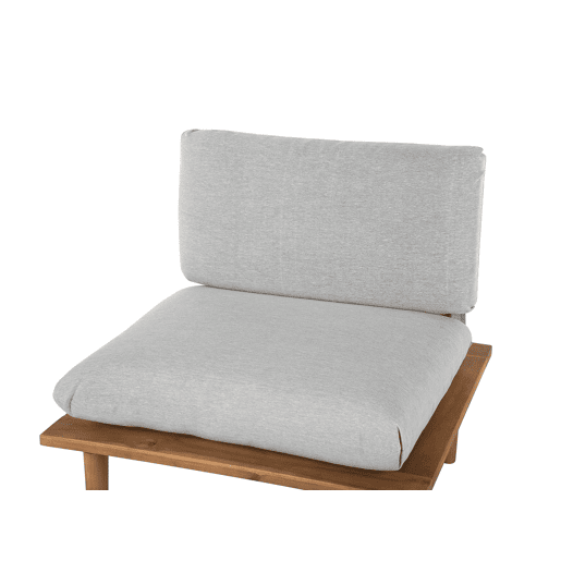 Conjunto de jardim com mesa 4 lugares FRASCATI Madeira de Acácia certificada Cinzento claro