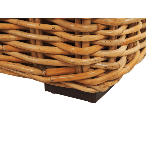 Sofá de jardim 3 lugares FORLI Rattan Natural