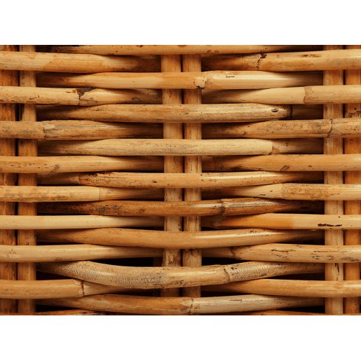 Sofá de jardim 3 lugares FORLI Rattan Natural