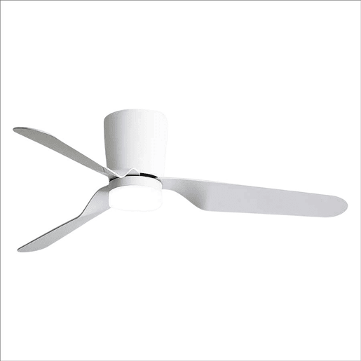 ventilador de tecto metálico cor branca série kochi 132cm