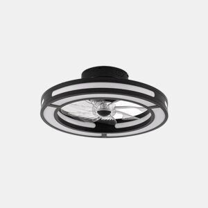 ventilador de tecto metálico cor preta série kastoria 50cm