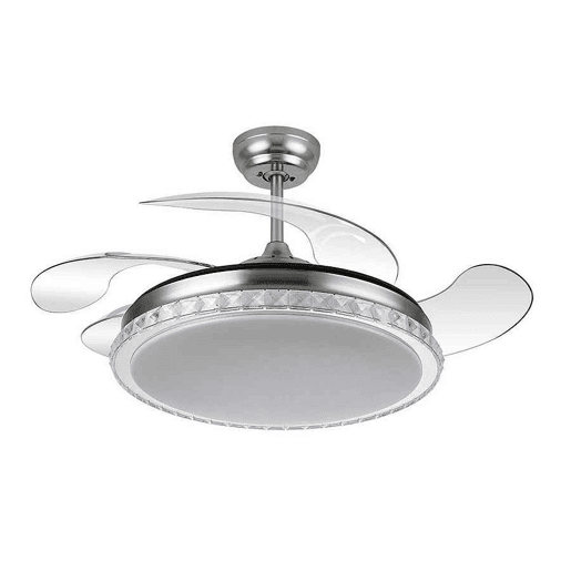 ventilador de tecto cor níquel metal biliku série 108cm