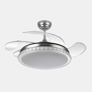 ventilador de tecto cor níquel metal biliku série 108cm