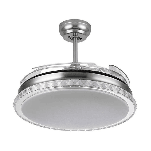 ventilador de tecto cor níquel metal biliku série 108cm