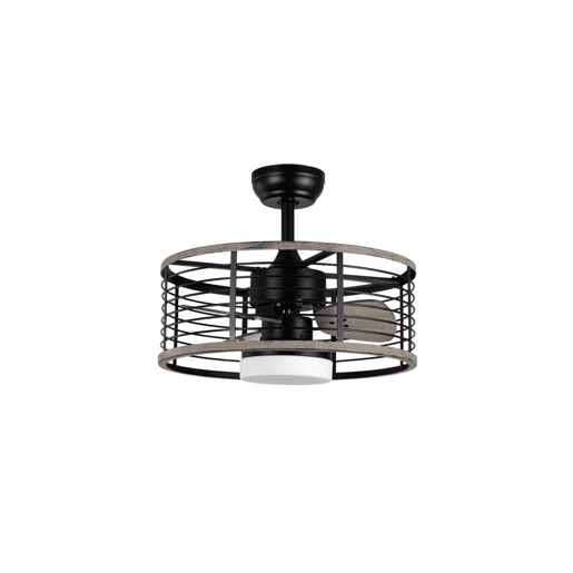 ventoinha de tecto cor preta metal pella série 50cm