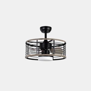 ventoinha de tecto cor preta metal pella série 50cm